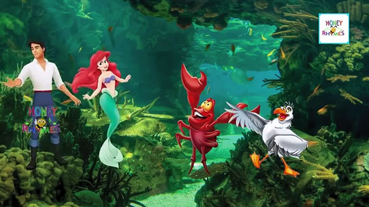 The Little Mermaid Finger Family |The Princess and The Frog Finger Family Nursery Rhymes Collection