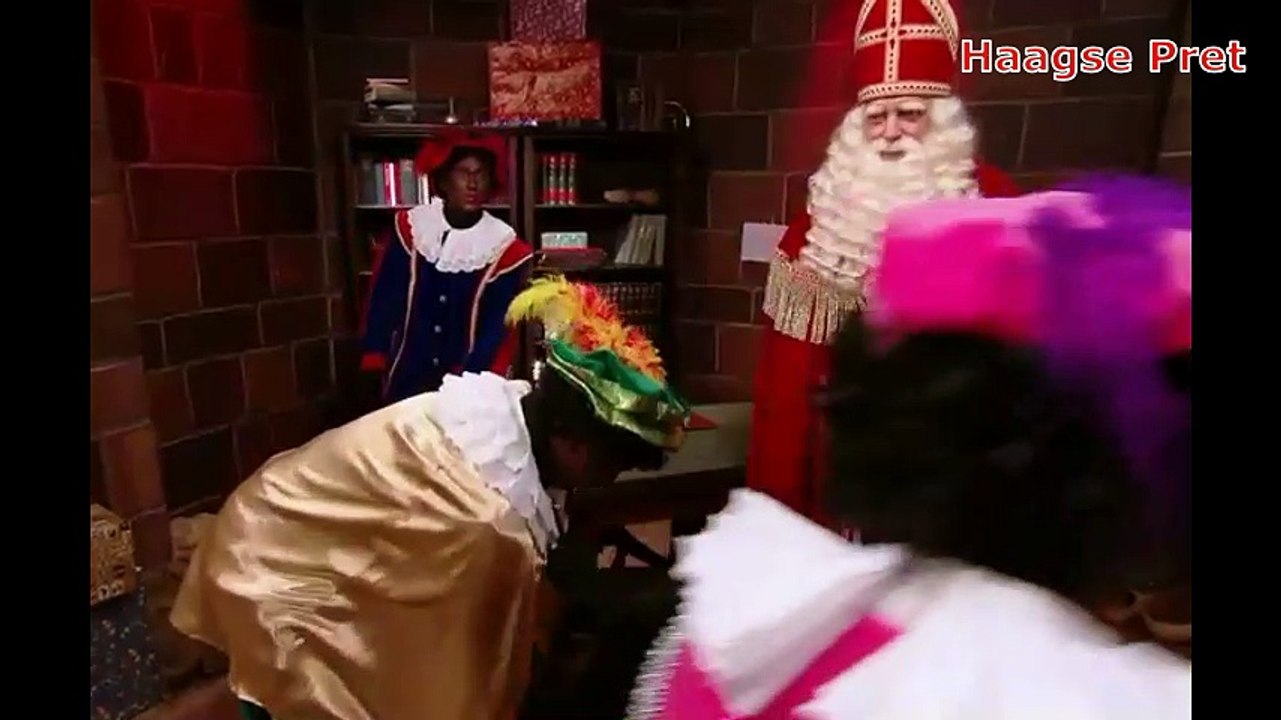 Sinterklaas aangekomen in het kasteel