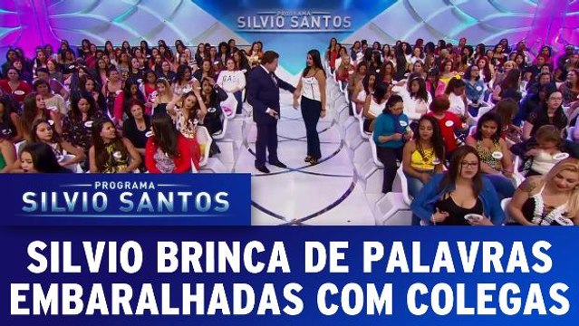 Silvio brinca de Palavras Embaralhadas com o auditório