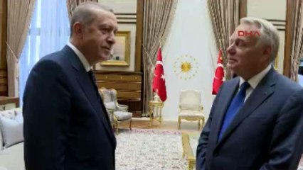 Cumhurbaşkanı Erdoğan, Fransa Dışişleri Bakanı Ayrault'yu Kabul Etti