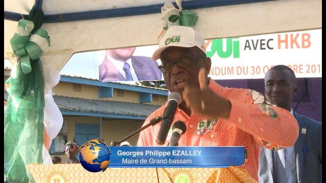 Côte d'Ivoire/Nouvelle Constitution: Le Premier Ministre en campagne à Grand Bassam pour le « oui »n