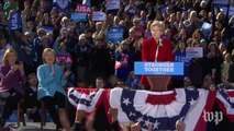 Elizabeth Warren warns Donald Trump 'nasty women vote'