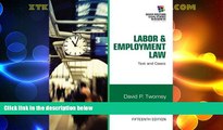 Big Deals  Labor and Employment Law: Text   Cases (South-Western Legal Studies in Business)  Full