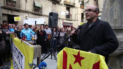 Discurs de Joan Coma en la concentració de Vic