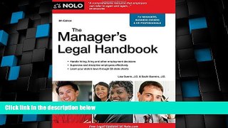Big Deals  Manager s Legal Handbook,The  Full Read Most Wanted