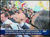 Presidente Correa comparece ante la Corte Constitucional por consulta sobre paraísos fiscales