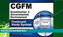 FAVORITE BOOK  CGFM Examination 1: Governmental Environment Flashcard Study System: CGFM Test