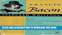 [PDF] Francis Bacon: Selected Writings Popular Collection