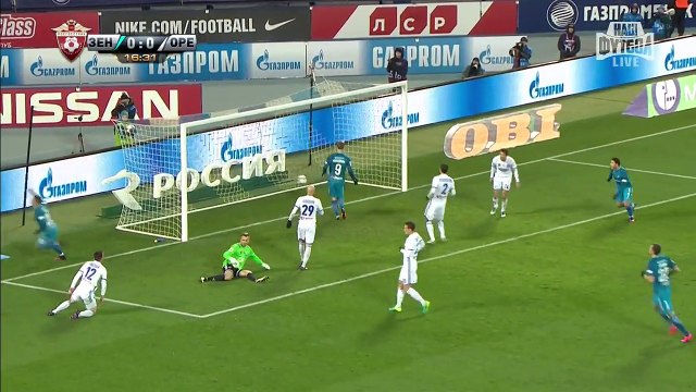 Зенит - Оренбург 1-0 Обзор матча 24.10.2016 Футбол РФПЛ
