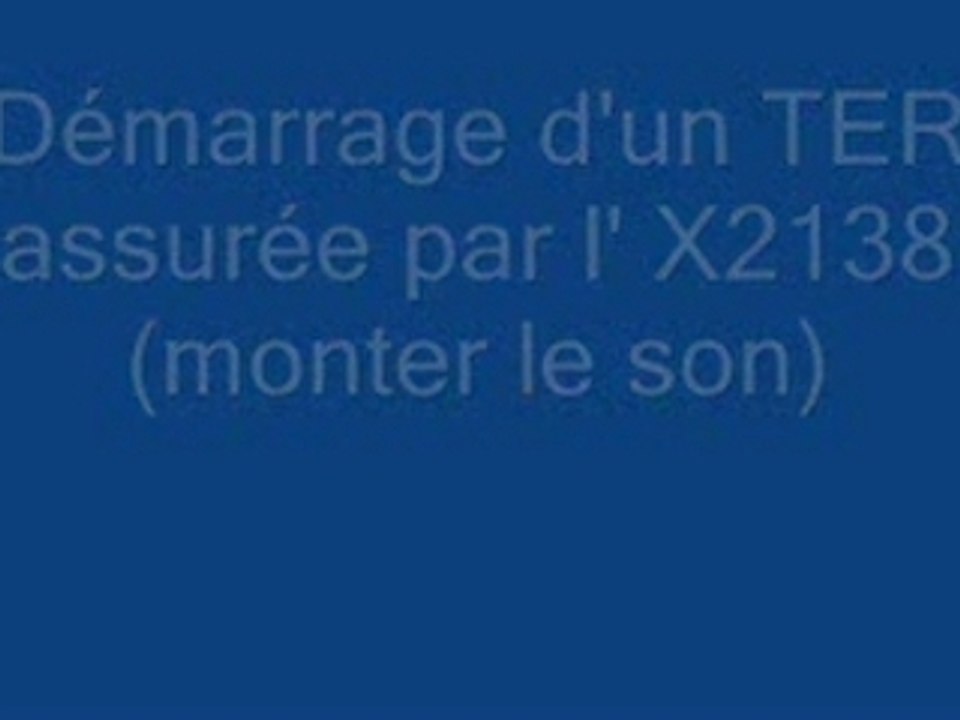 X2138 au démarrage