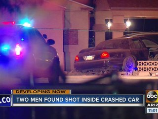 Two men found shot inside car in Phoenix