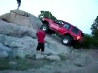 Idiot Flips  His Jeep