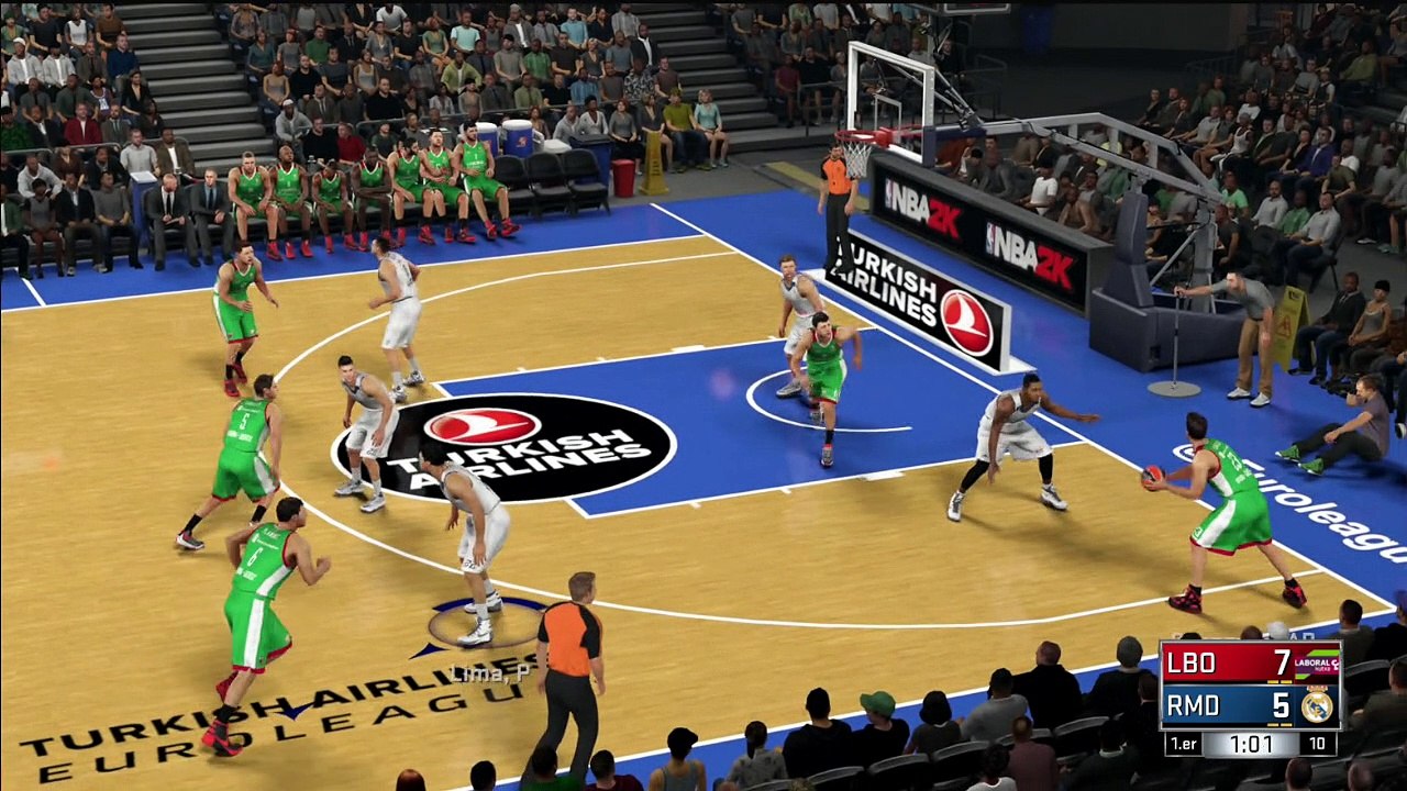 REAL MADRID vs LABORAL KUTXA BASKONIA Euroliga NBA 2K17 Gameplay HD Simulacion