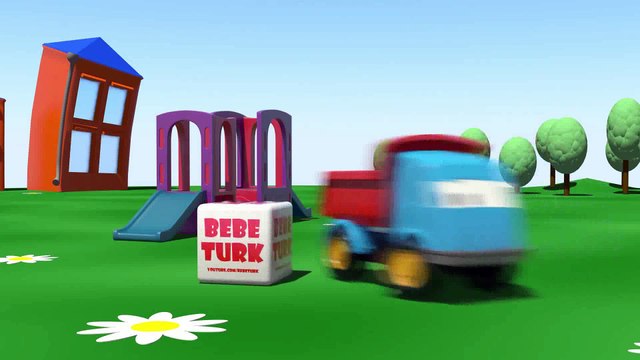 Çizgi film - Dört arba gösterisi - İş makineleri ile yapboz