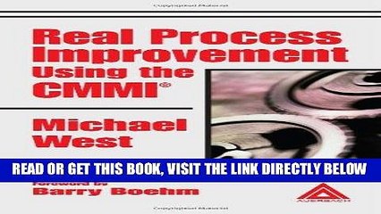 [PDF] FREE Real Process Improvement Using the CMMI [Read] Full Ebook