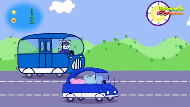 Мультфильмы для детей Семья Пеппо катаются на машине Новые мультики 2016 Пеппа Мультфильм Для детей
