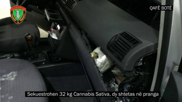Sarandë/ 32 kg drogë në kroskotin e automjetit, pranga 2 personave