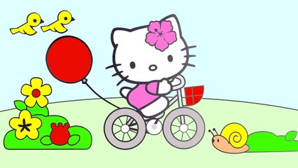 Çizgi film - Hello Kitty - Boyama kitabı (Renkleri öğreniyoruz)