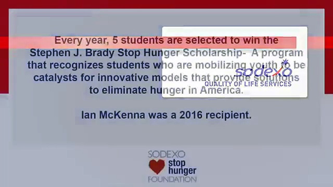 2017 Stephen J. Brady Stop Hunger Scholarships Now Open | Sodexo