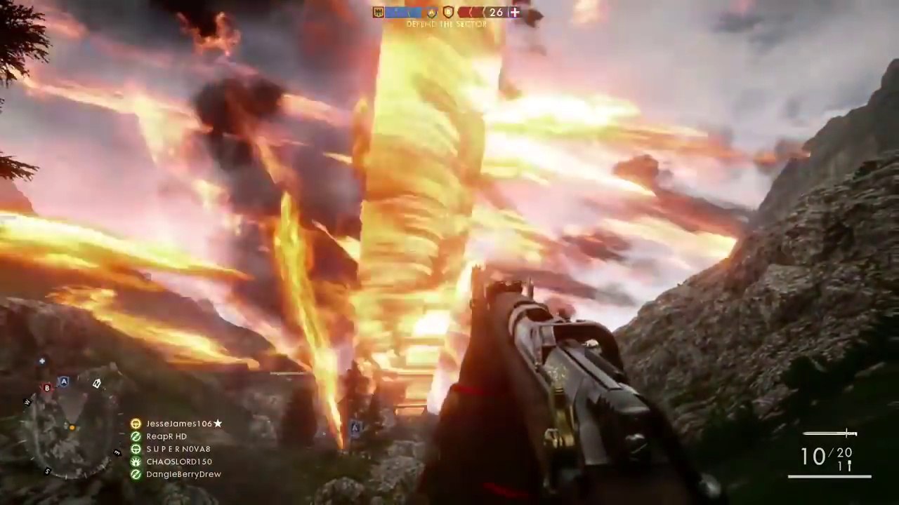 Battlefield 1 - Crazy Airship Tornado Glitch Ga...