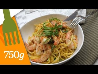 Recette de Spaghettis aux gambas - 750 Grammes