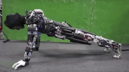 This robot sweats when it does push-ups