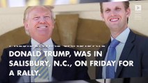 Here's how two sisters trolled Eric Trump at a North Carolina rally