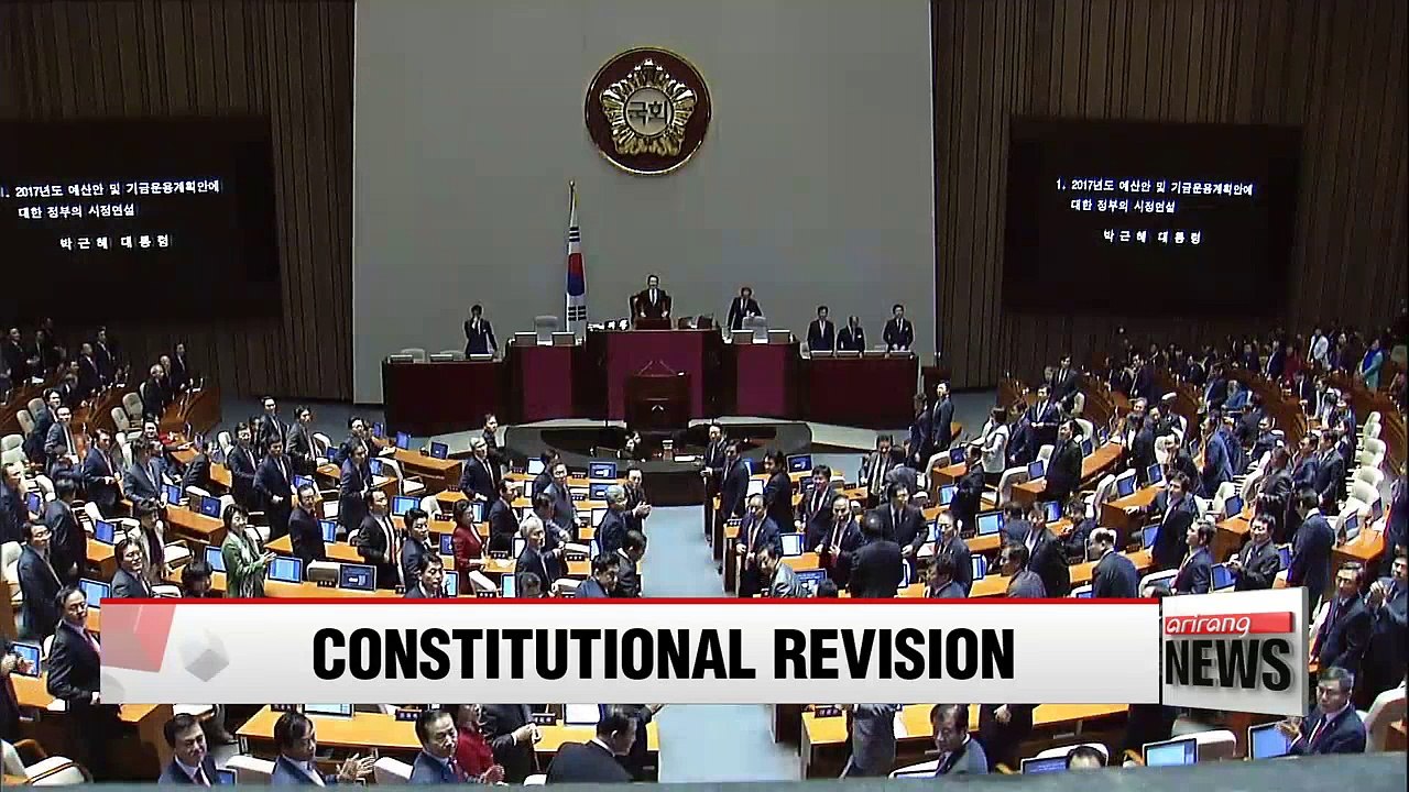 President Park announces start of constitutional revision on presidential one-term limit