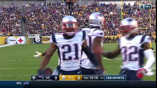 Malcolm Butler s INT Leads to Tom Brady s 19-Yard Screen Pass TD! Patriots vs. Steelers NFL
