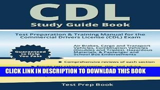 Read Now CDL Study Guide Book: Test Preparation   Training Manual for the Commercial Drivers