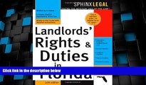 Big Deals  Landlord s Rights   Duties In Florida, 10E  Full Read Best Seller