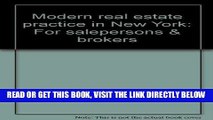 [New] Ebook Modern real estate practice in New York: For salepersons   brokers Free Online