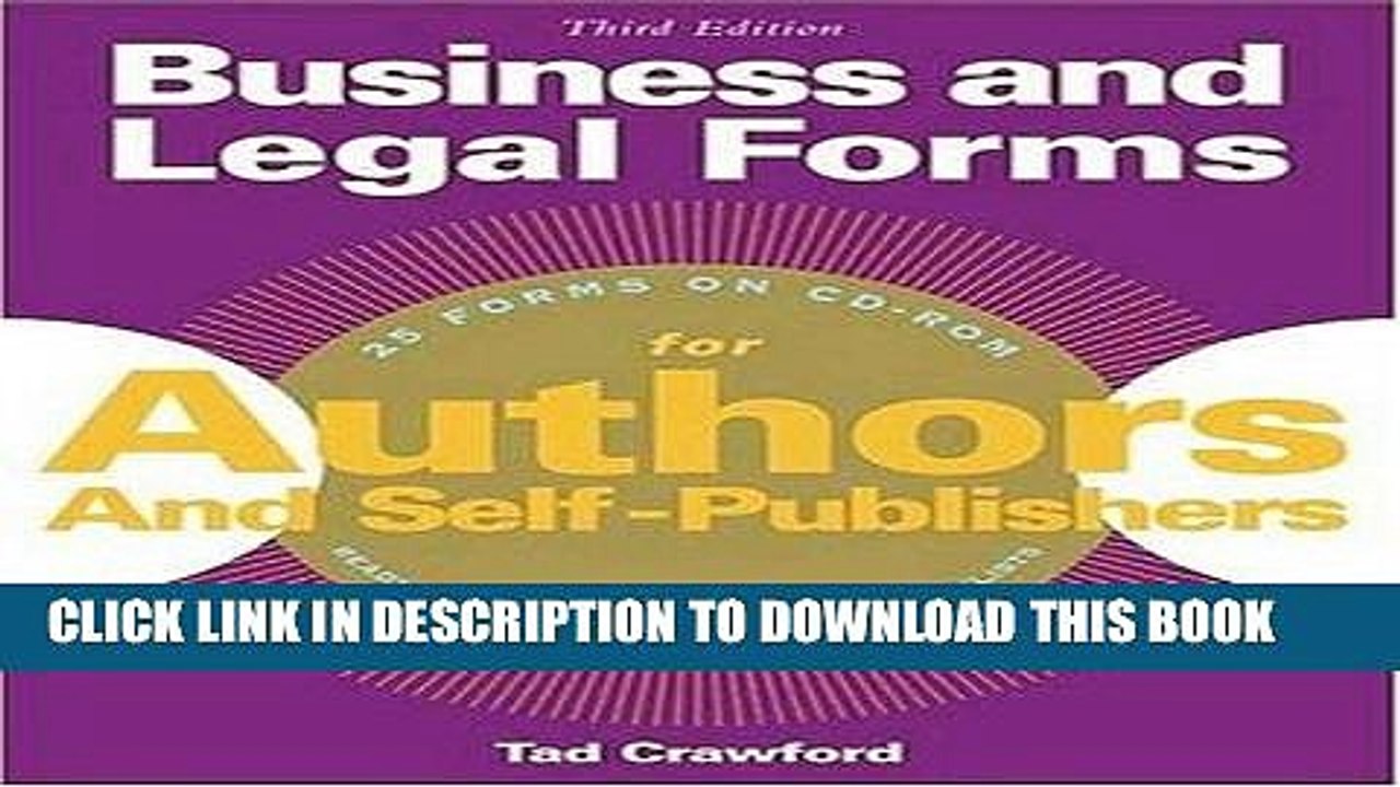 Read Now Business and Legal Forms for Authors and Self Publishers (Business   Legal Forms for
