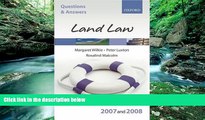 Big Deals  Q and A: Land Law 2007-2008 (Blackstone s Law Questions and Answers)  Full Read Best