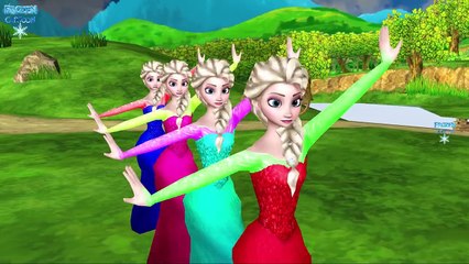 Frozen Cartoon Here We Go Round The Mulbery Bush And Wee Willie Winkie Children Nursery Rhymes
