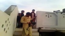 Funny Pathan shooting AK47 almost killed his friends wedding birthday pashto funny video clip