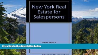 Must Have  New York Real Estate for Salespersons  READ Ebook Online Audiobook