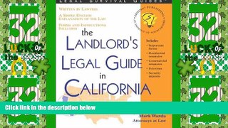 Big Deals  The Landlord s Legal Guide in California (Landlord s Rights and Responsibilitis in