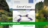 Big Deals  Q and A: Land Law 2007-2008 (Blackstone s Law Questions and Answers)  Full Read Best