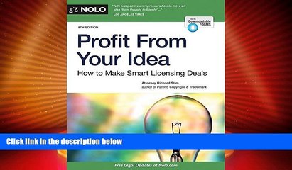 Big Deals  Profit From Your Idea: How to Make Smart Licensing Deals  Best Seller Books Most Wanted