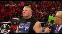 Brock Lesnar Returns - WWE RAW 24 October 2016 - WWE MONDAY NIGHT RAW 10 24 16