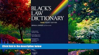 Big Deals  Black s Law Dictionary (Pocket), 3rd Edition  Best Seller Books Best Seller