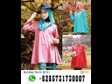 PinBB 536816F7 Foto Baju Muslim Gamis Casual Bahan Kaos Terbaru 2017