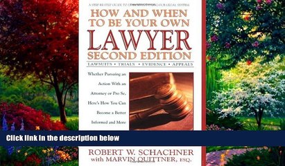 Big Deals  How and When to Be Your Own Lawyer: A Step-by-Step Guide to Effectively Using Our Legal