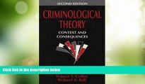Big Deals  Criminological Theory: Context and Consequences  Full Read Best Seller