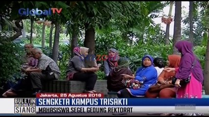 Mahasiswa Trisaksi Segel Gedung Rektorat