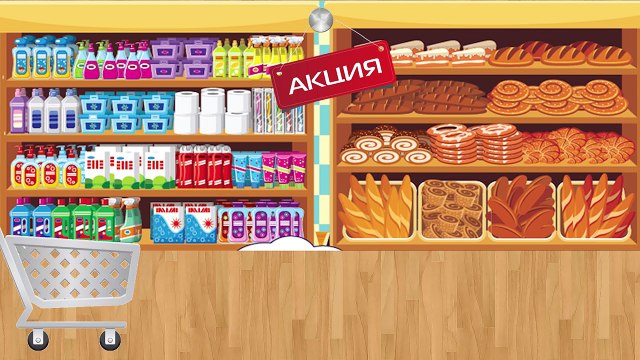 Свинка Пеппа идет за покупками в супермаркет на канале Малышка Peppa Pig