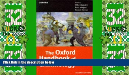 Big Deals  The Oxford Handbook of Criminology  Best Seller Books Most Wanted