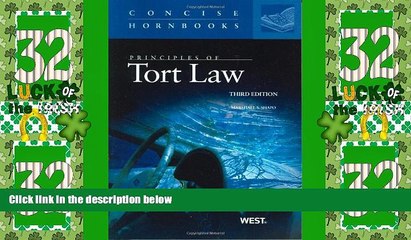 Télécharger la video: Big Deals  Principles of Tort Law, 3d (Concise Hornbooks) (Concise Hornbook Series)  Best Seller