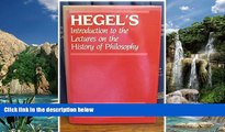 Big Deals  Introduction to the Lectures on the History of Philosophy  Best Seller Books Most Wanted